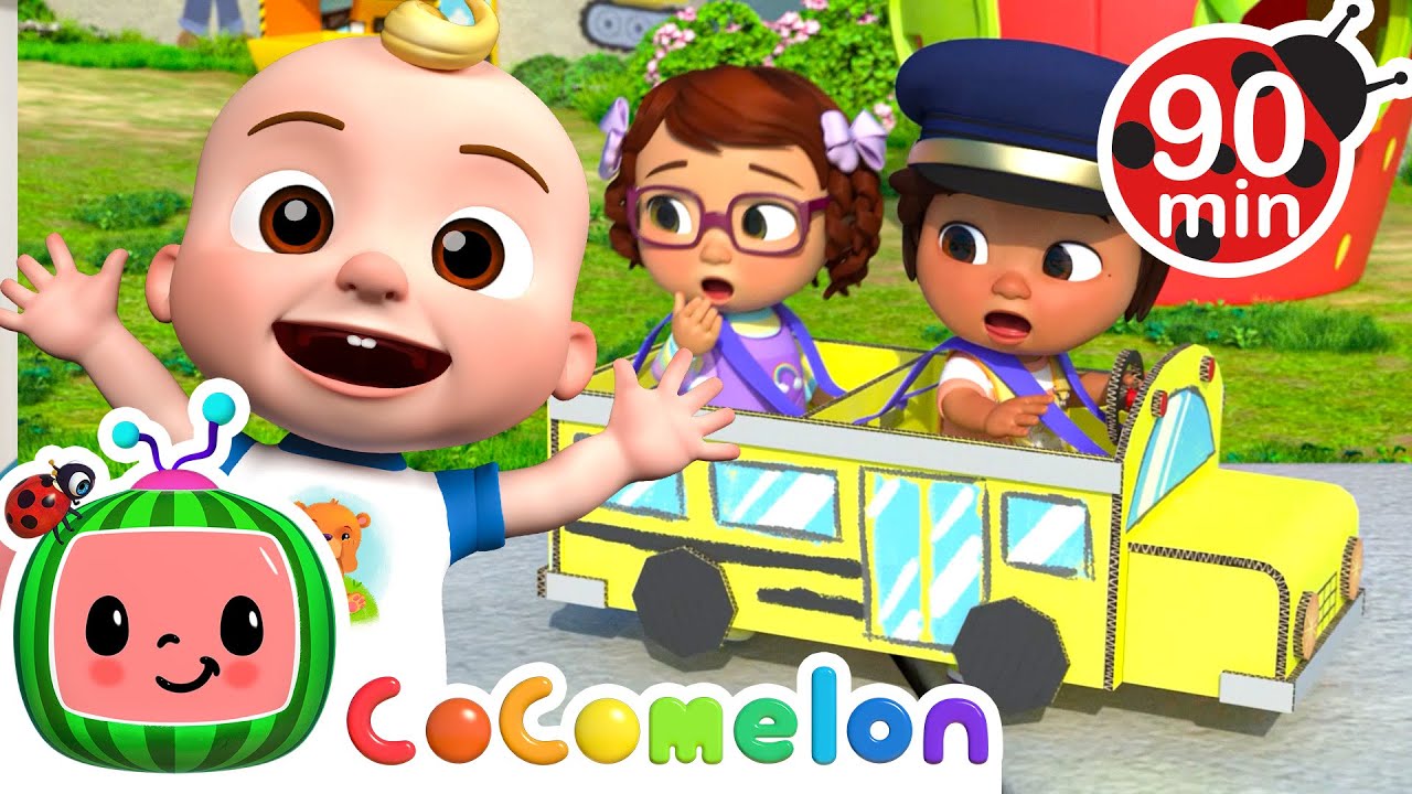 Wheels on the Bus on the Playground | CoComelon | Songs and Cartoons | Best Videos for Babies