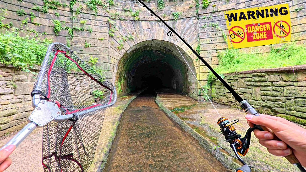 Fishing Old Tunnels 300m Under the City... What Lives Here?! 😯