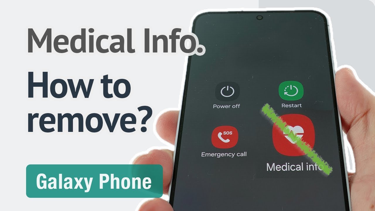 How to remove Medical Info from the Power Off menu on the Galaxy phone (One UI 6.1)?