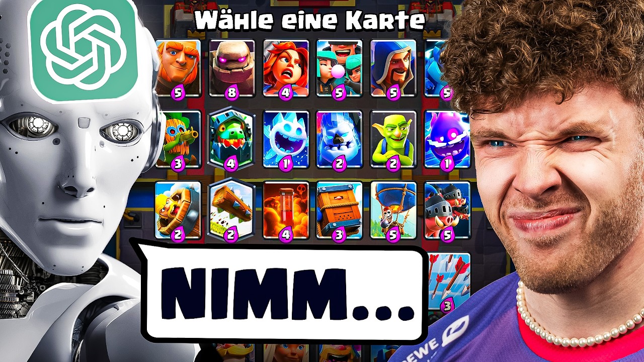 😱⚙️CHATGPT WÄHLT MEINE KARTEN, BIS ICH AUSRASTE... | Clash Royale Deutsch