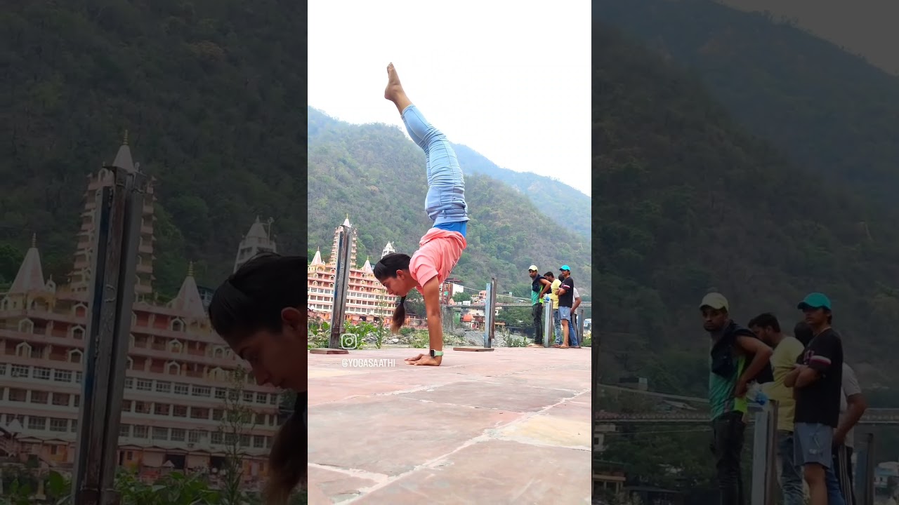 Handstand Asana/Hand Balancing Yogasana/Advance Yoga Asana/Backbending Video- Yoga Saathi Video.