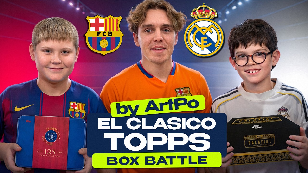 EL CLASICO TOPPS BOX BATTLE — FROM SUPER CUP JEDDAH 2026! @artpo17 @Topps