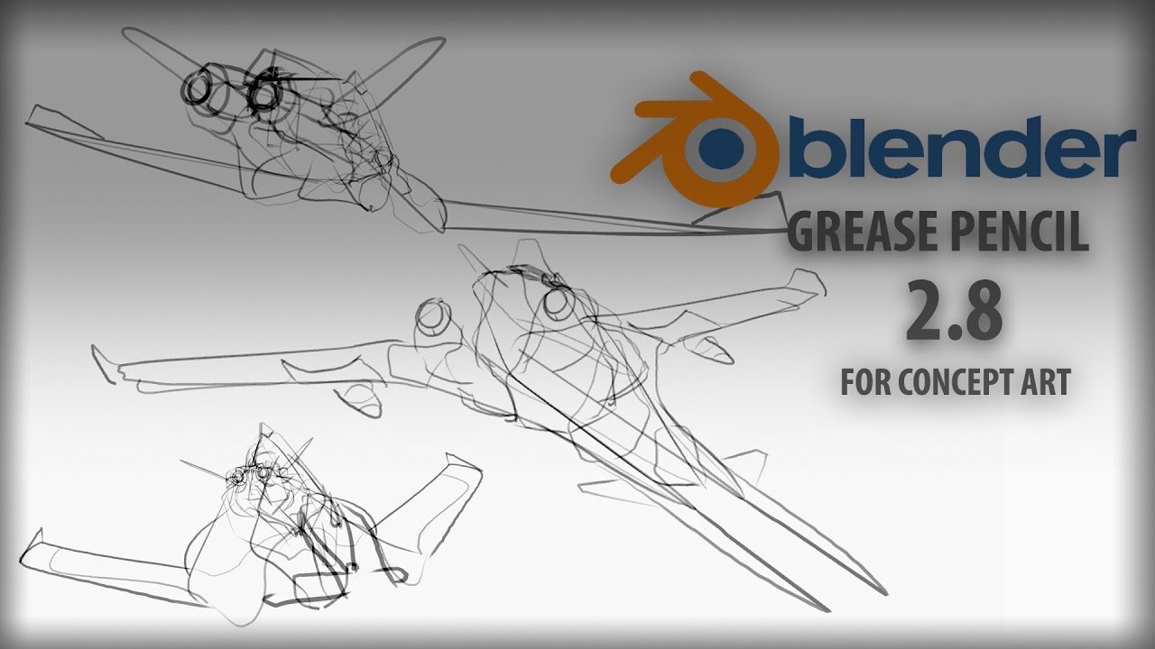 Grease Pencil Tutorial - Blender 2.8 [ Concept Art ] - PART 1
