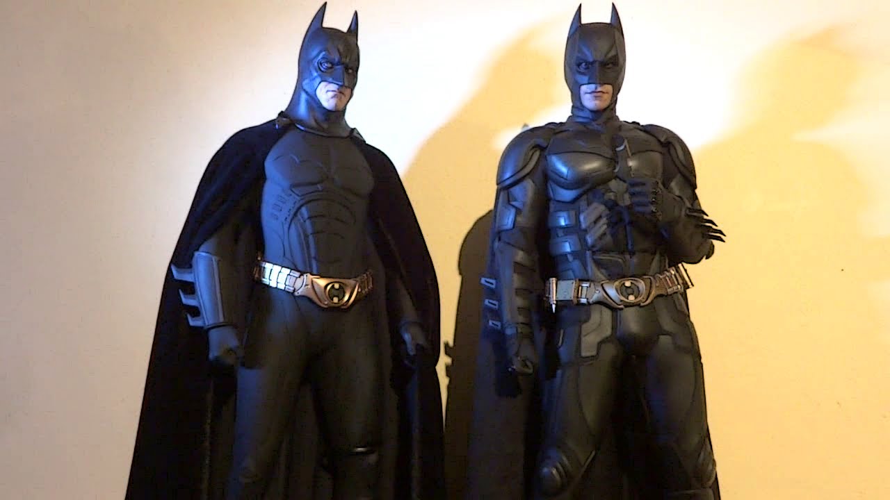 HOT TOYS BATMAN THE DARK KNIGHT 1/4 SCALE COMPARISON REVIEW
