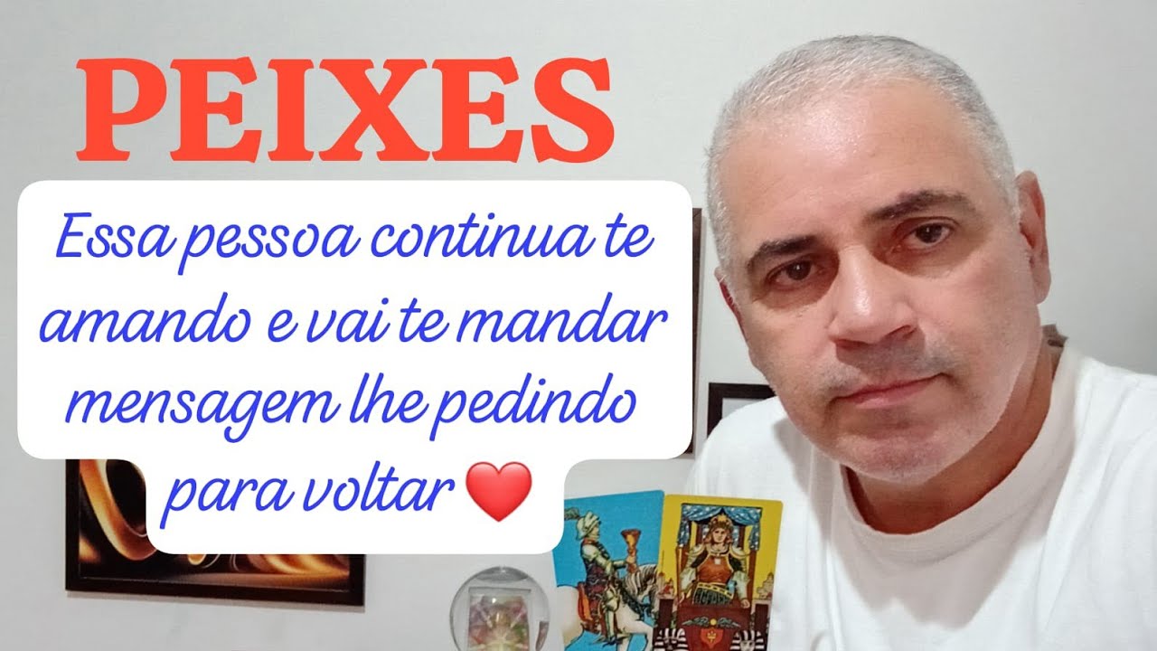 PEIXES: ESSA PESSOA NÃO CONSEGUE TE ESQUECER E ESTÁ DETERMINADA EM LHE PROCURAR ❤️ 