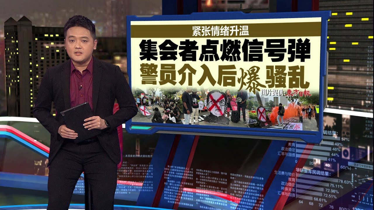 近百人上街抗议政府打贪不力   集会者点燃信号弹爆骚乱 | 新闻报报看 28/06/2025