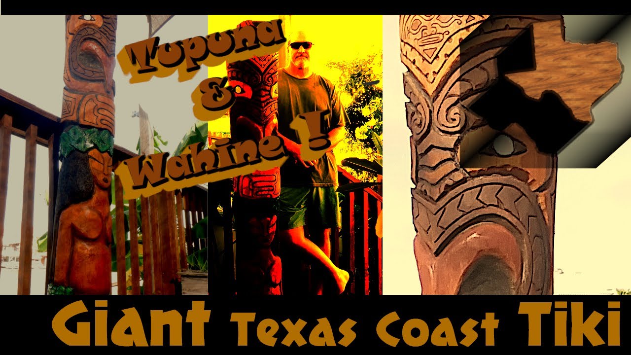Giant Texas Tiki Carving
