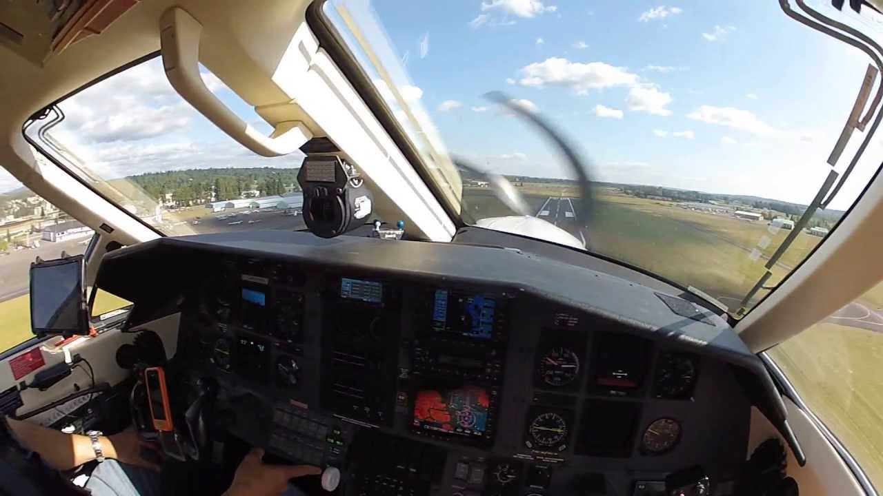 Pilatus PC-12 Flight With Cockpit Audio (AWO-RNT)