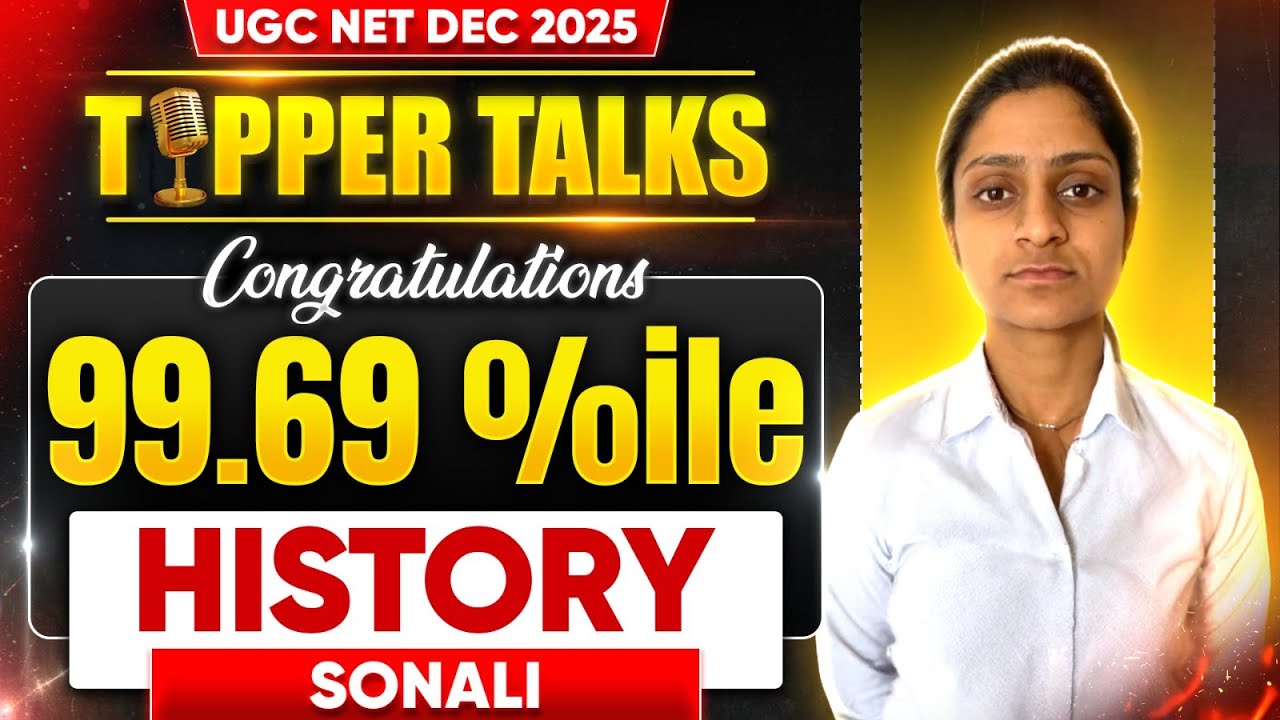 UGC NET History Topper With Sonali | UGC NET Result 2026 January Topper | UGC NET Cut Off 2026