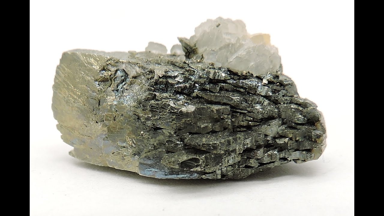 Arsenopyrite and calcite from Portugal &ndash; thumbnail