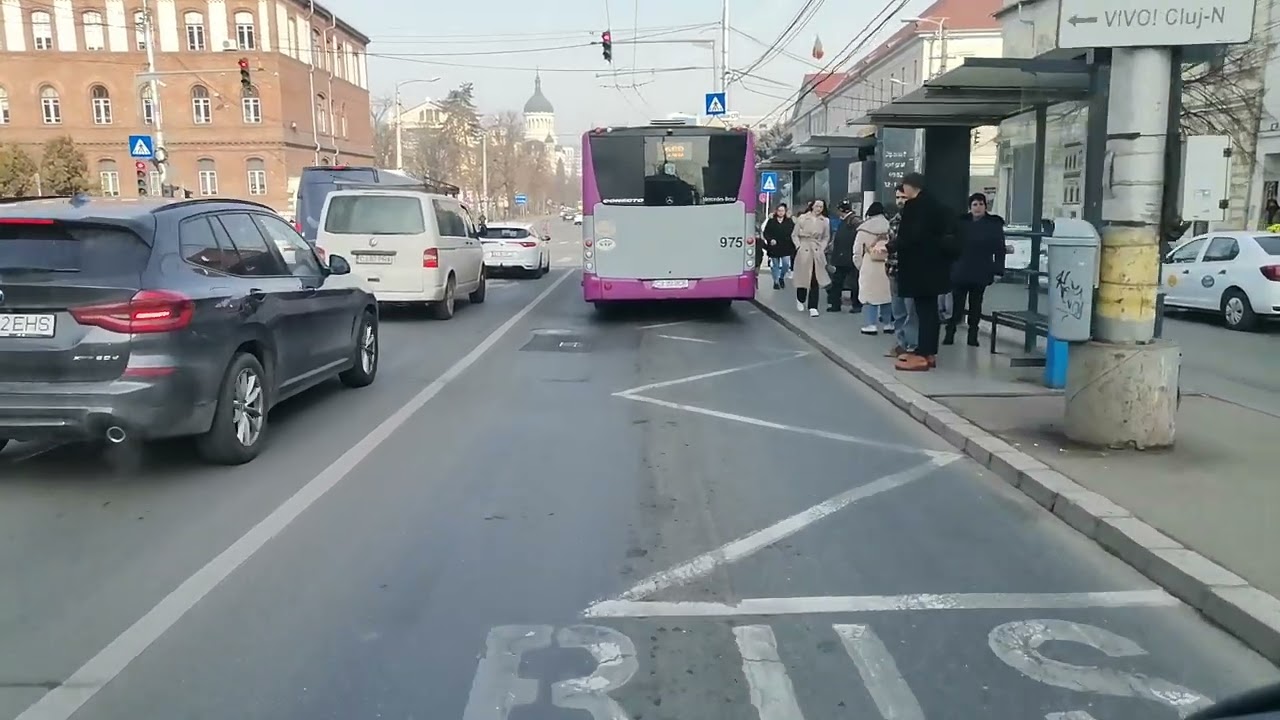 Bus route 33 Cluj-Napoca aleea Baisoara to piața M. Viteazu