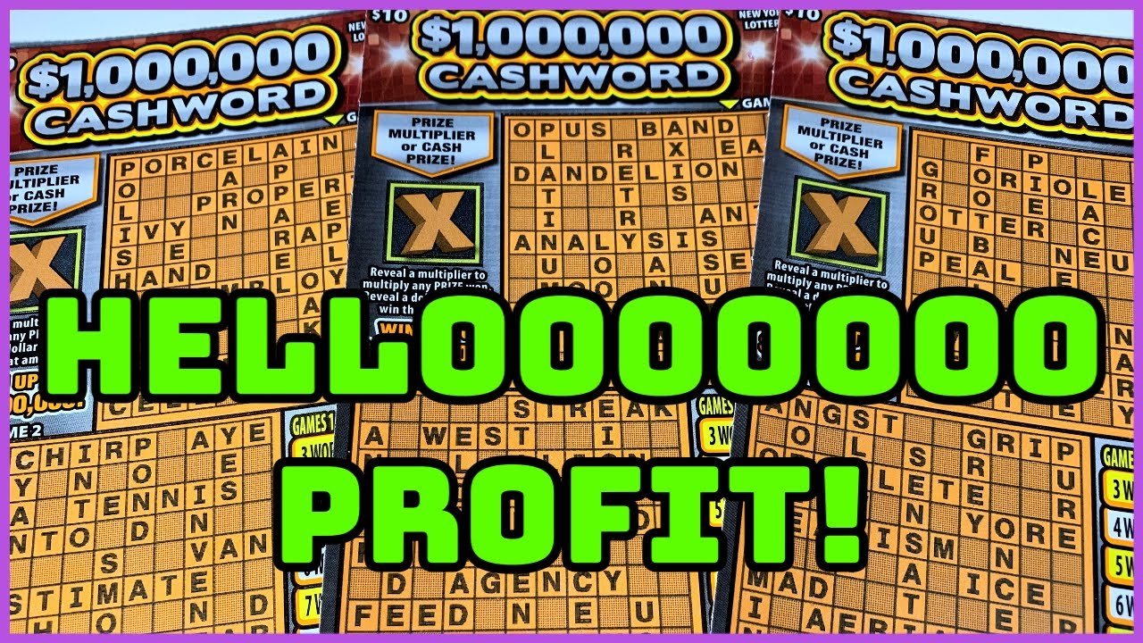 Nice Profit On $1,000,000 Cashword | New York Lottery Scratch Off Tickets