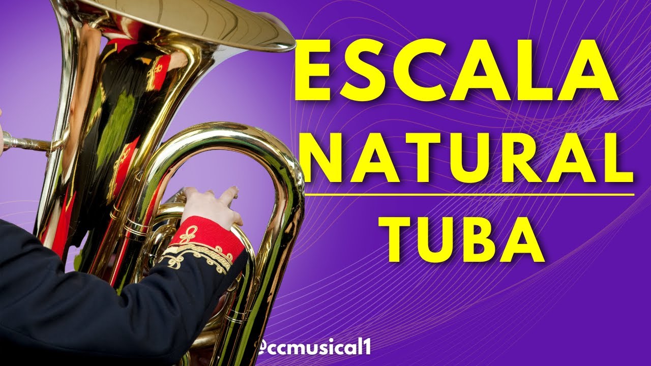 COMO TOCAR AS NOTAS MUSICAIS NA TUBA | A escala natural na tuba em dó, tuba em sib e tuba em mib