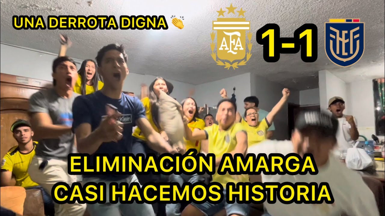 ARGENTINA VS ECUADOR | REACCIONES Hinchas Ecuatorianos | Copa América 2024 Cuarto de Final
