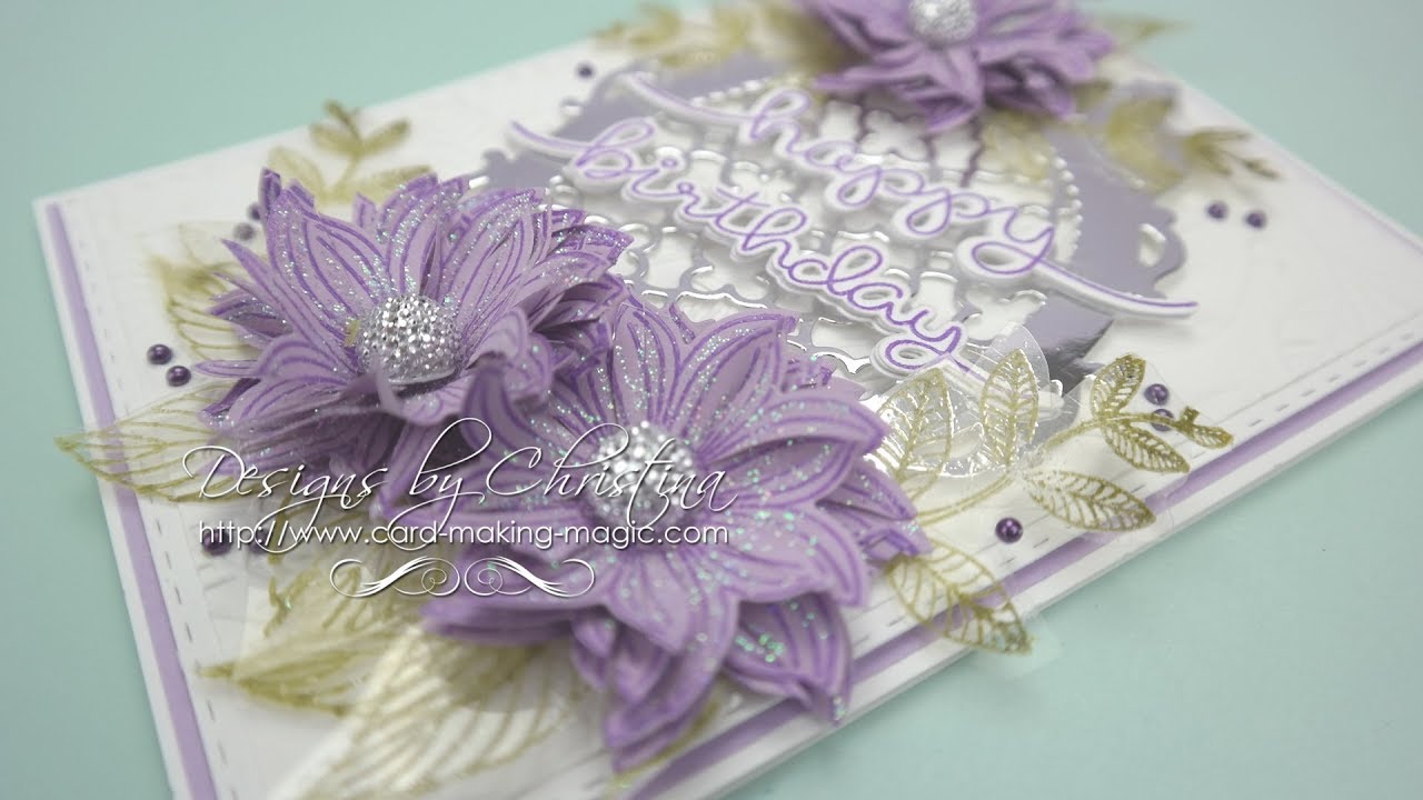 Frilly Flowers & Acetate Leaves