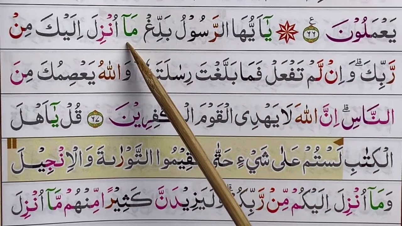 Ngaji Quran tartil surah al-ma’idah ayat 65-70 belajar pelan pelan