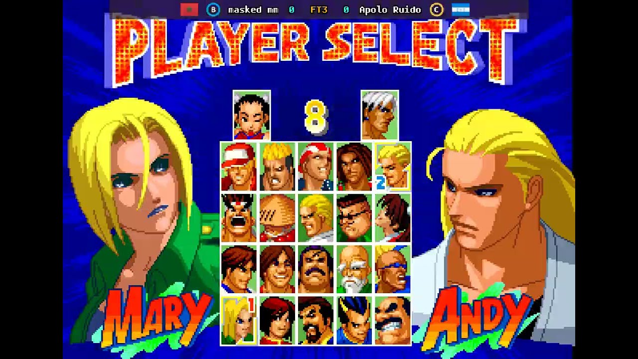 Real Bout Fatal Fury 2 - 🇲🇦 masked mm(B) vs 🇭🇳 Apolo Ruido(C) | Fightcade (2026-03-06 01:21 UTC)