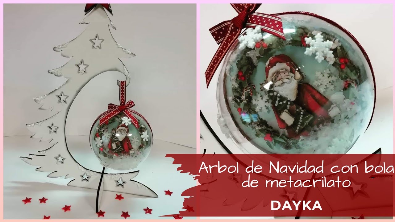 Arbol de navidad con bola metacrilato Dayka