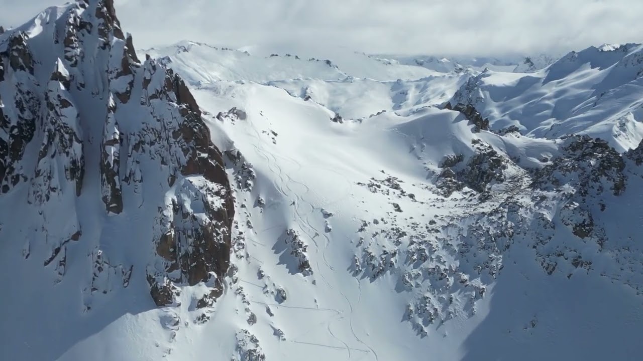 Chile and Argentina Ski / Snowboard / Mountain Drone Footage Vibes