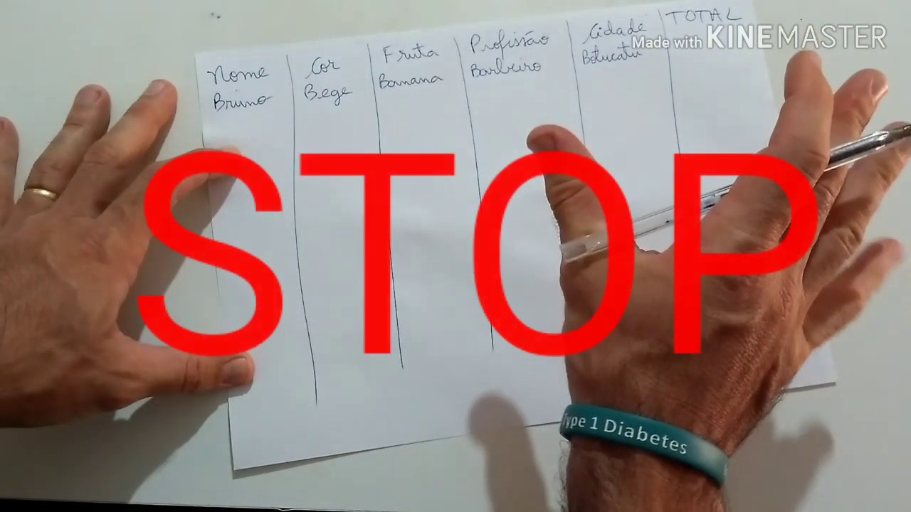 Professor Bruno - JOGOS - Brincadeira STOP - 5o Ano