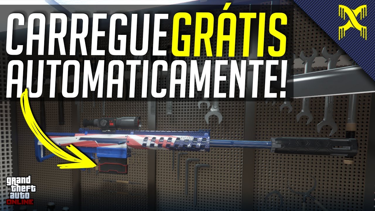 GTA V COMO CARREGAR MUNIÇÃO MK2 DE GRAÇA E AUTOMATICAMENTE SEM IR NA OFICINA NA SNIPER INCENDIÁRIA