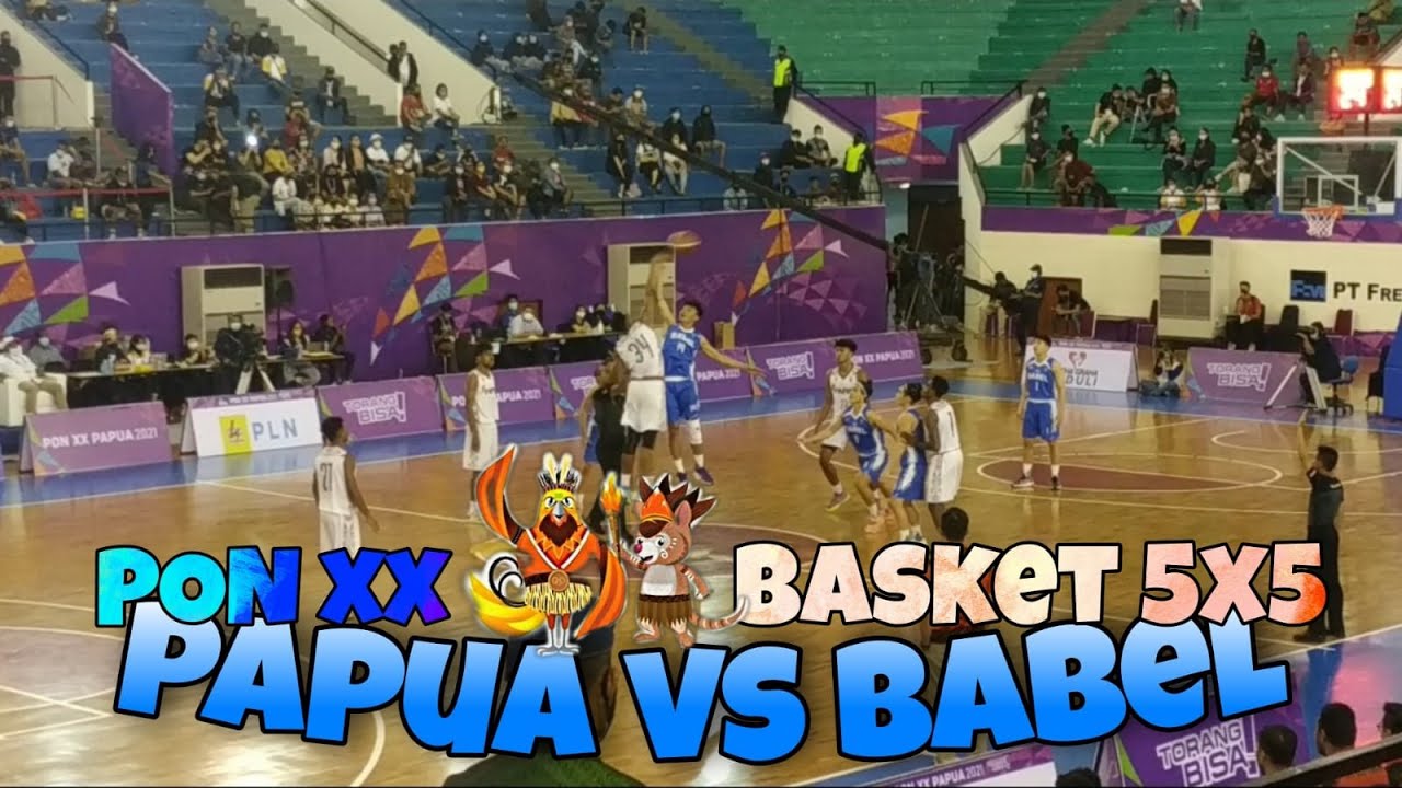 Detik-detik Terakhir yang menegangkan || Pertandingan Basket 5x5 PAPUA vs BANGKA BELITUNG