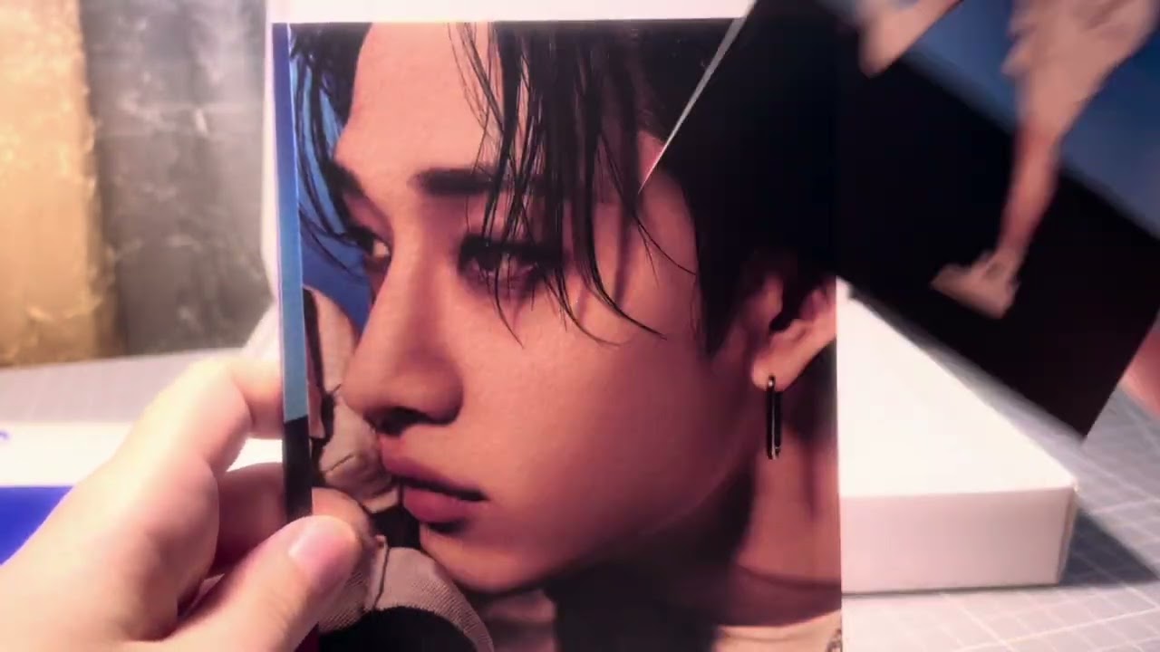 Unpacking new album stray kids “KARMA”🤍💙