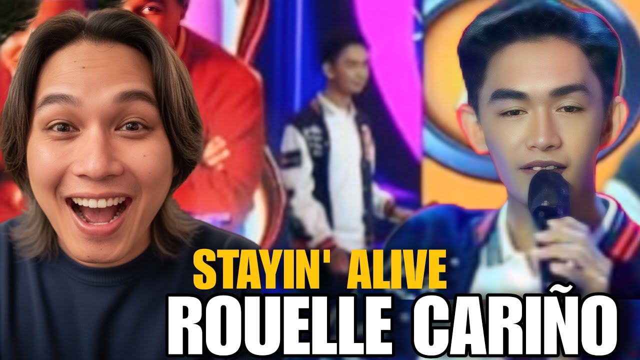 ROUELLE CARIÑO sings Bee Gees Stayin' Alive THE CLONES EAT BULAGA | REACTION