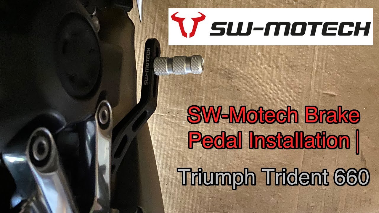 SW-Motech Brake Pedal Install | Triumph Trident 660 Triple Tribute
