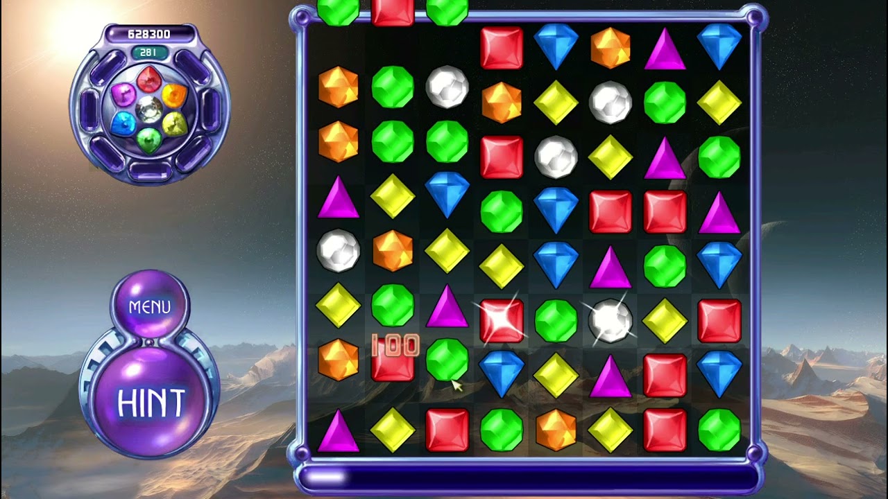 Bejeweled 2 Widescreen Endless Mode Level 281