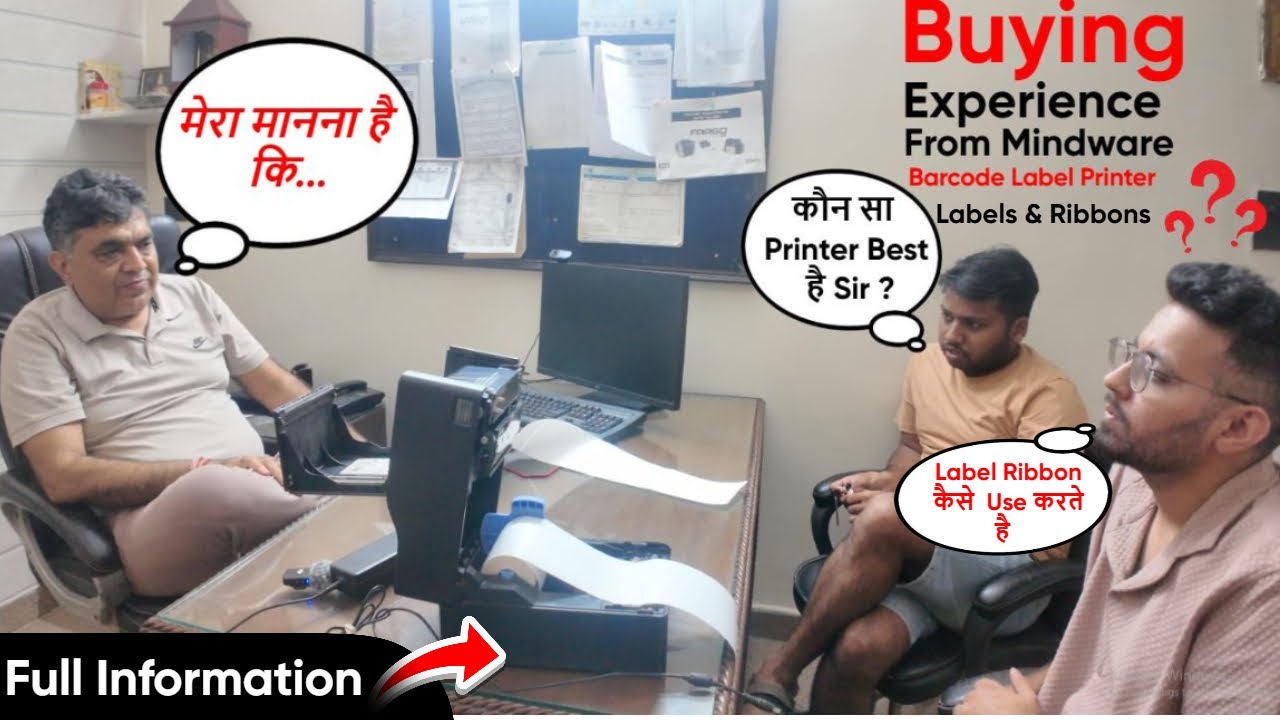 Buying Experience From Mindware Barcode Printers|Live Customer Interaction Choosing Labels- Ribbons