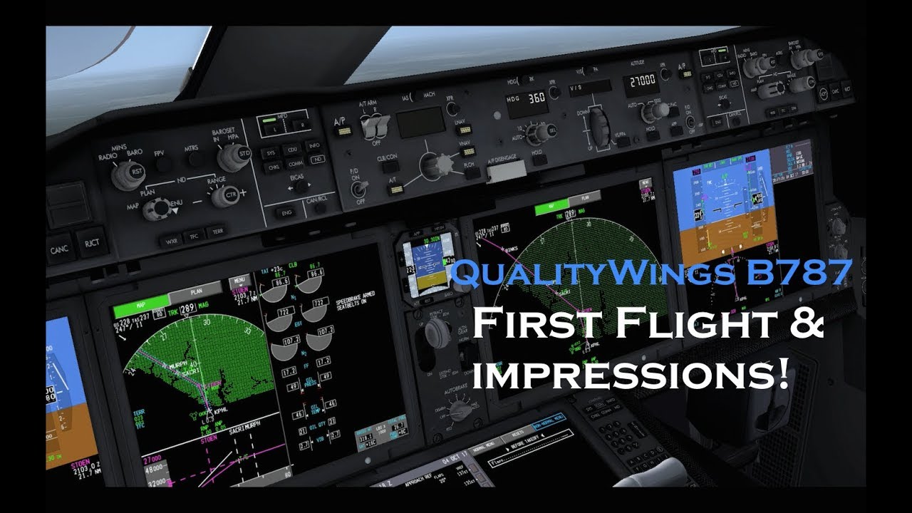 [FSX] QualityWings 787 | FIRST IMPRESSIONS | TAKEOFF from PHL!