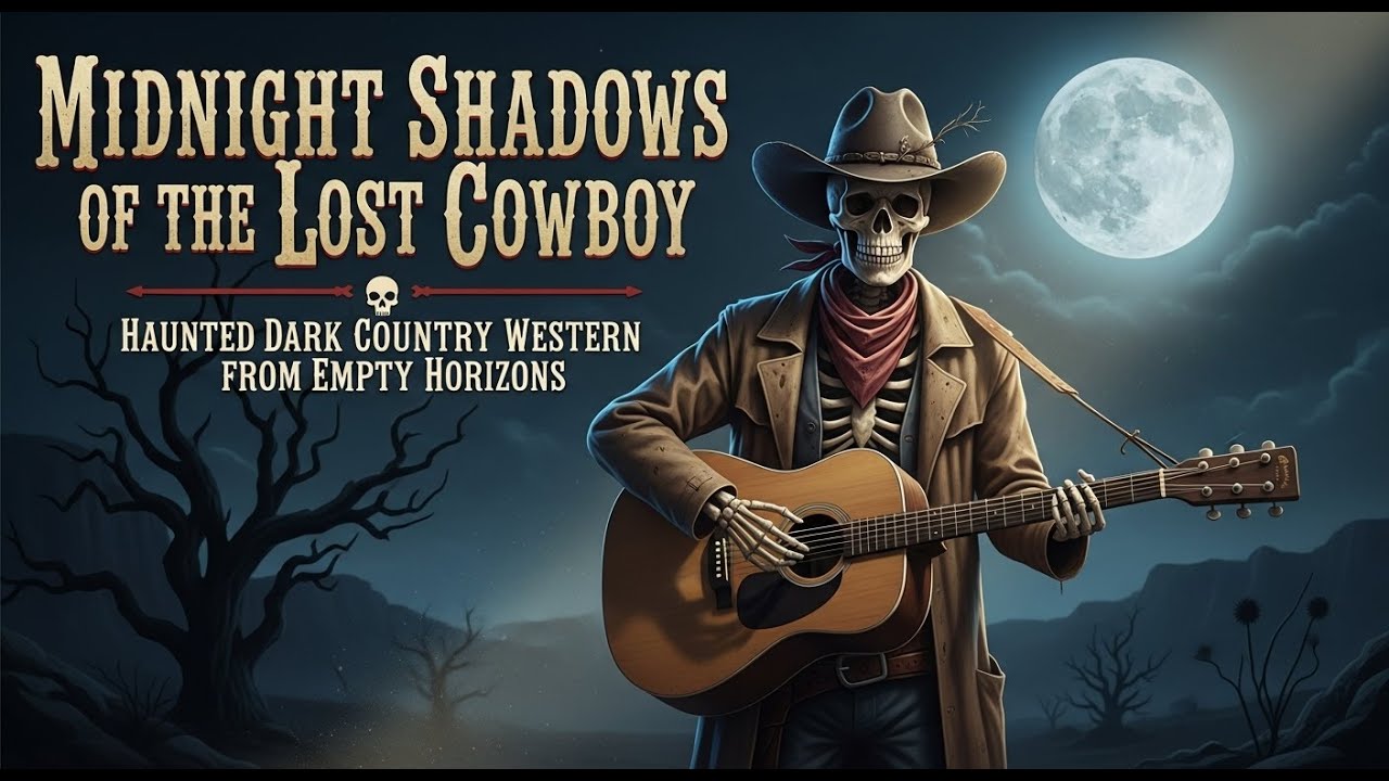 Midnight Shadows of the Lost Cowboy – Haunted Dark Country Western Song from Empty Horizons
