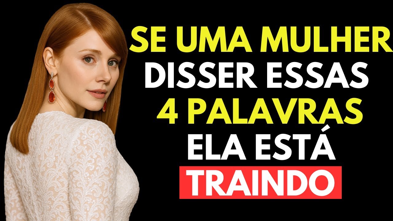 Se Uma Mulher disser essas 4 Palavras, ela está traindo | Psicologia Feminina | Estoicismo