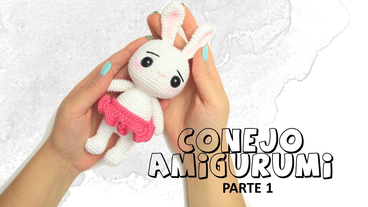 Conejo Amigurumi parte 1 (patron paso a paso)
