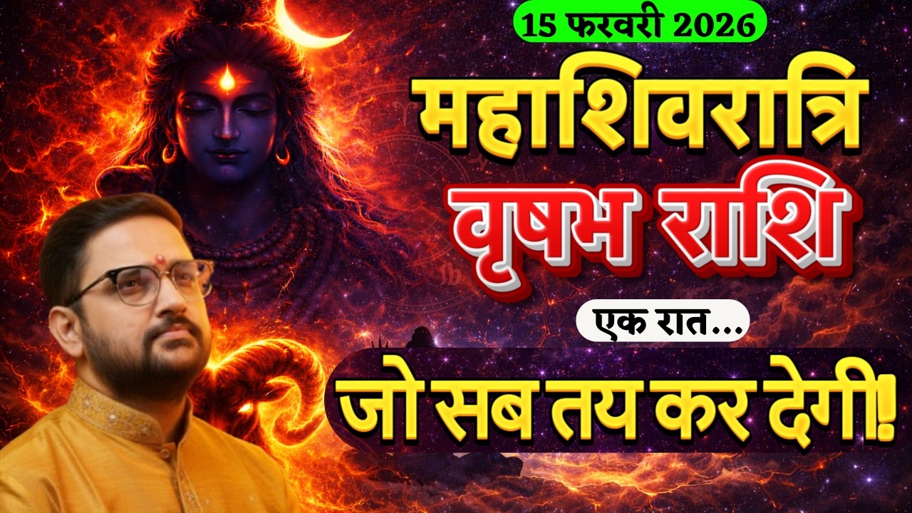 15 फरवरी 2026 महाशिवरात्रि | वृषभ राशि की किस्मत बदलेगी! | Vrishabh Rashi | Acharya Mukti