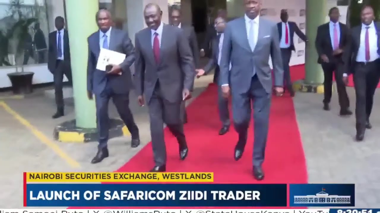 SEE HOW PRESIDENT RUTO ARRIVED AT THE LAUNCH OF SAFARICOM ZIIDI TRADER