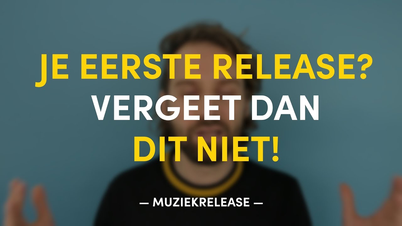 Je eerste release? Vergeet dan dit niet! | MUZIEKRELEASE