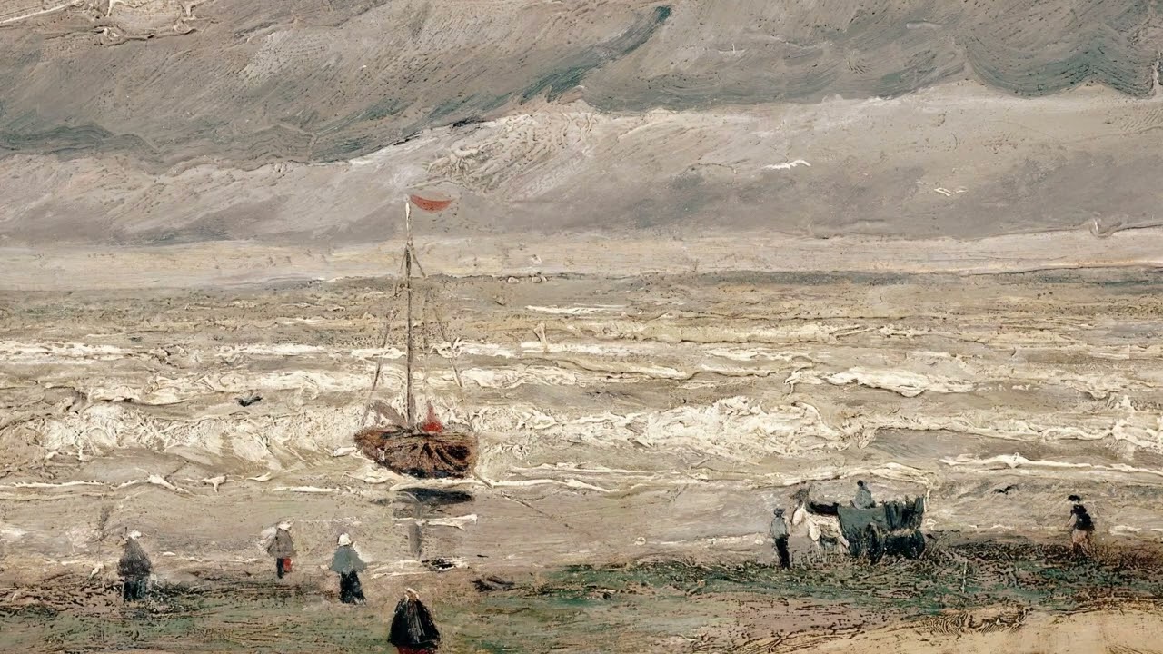 View of the Sea at Scheveningen by Vincent van Gogh | 4K Frame TV Art