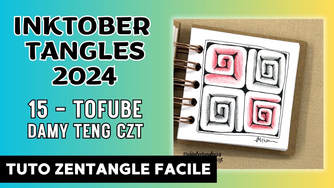INKTOBER TANGLES 2024 - 15 - TOFUBE