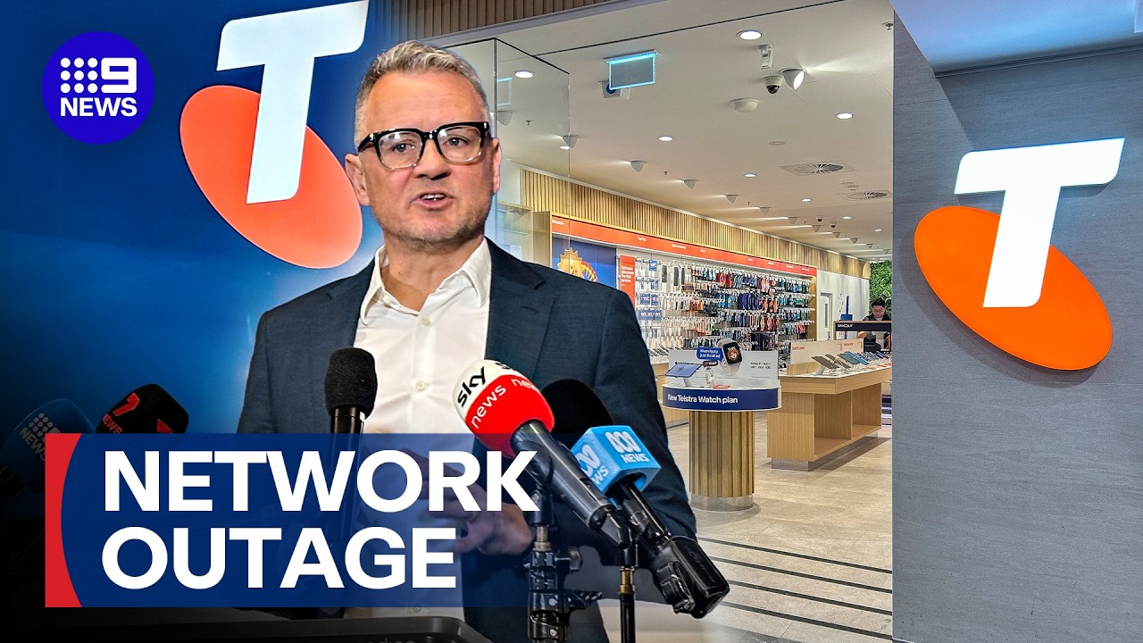 Telstra restored after 12-hour nationwide network outage | 9 News Australia
