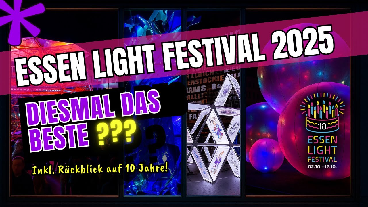Essen Light Festival 2025 ✨ | 10 Jahre Magie – das musst du gesehen haben! 4K