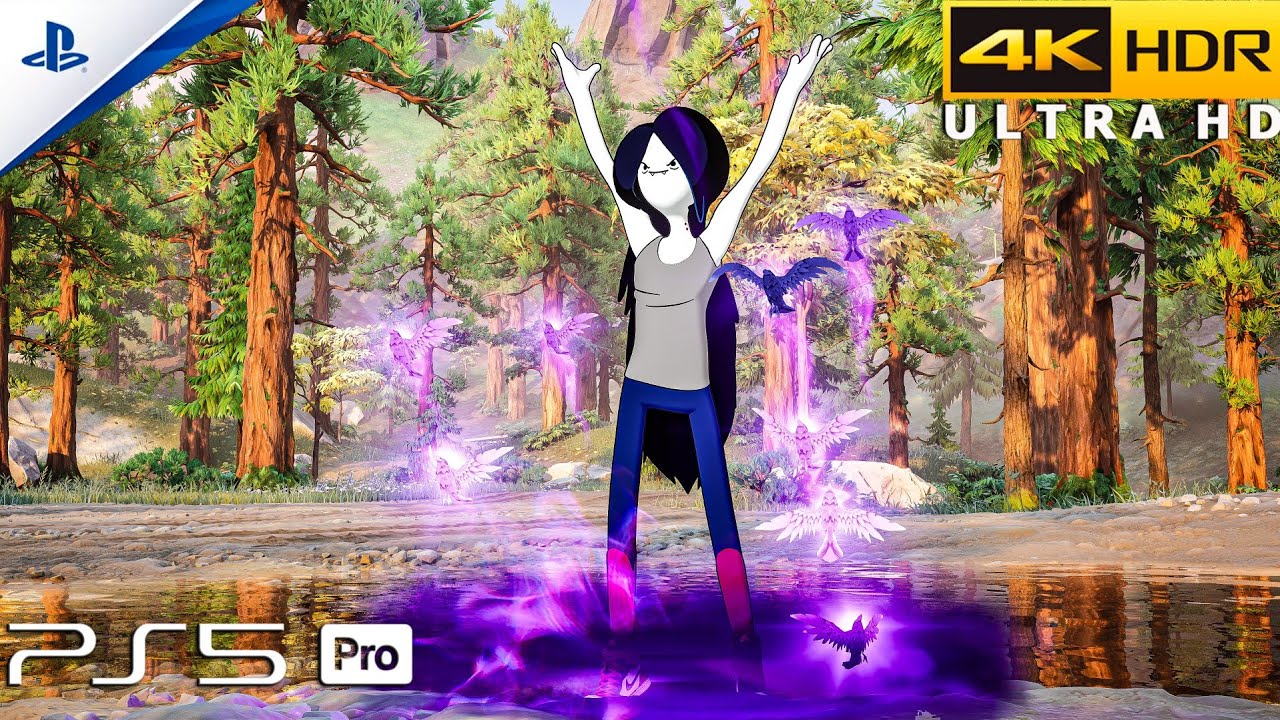 (PS5 Pro) Fortnite 4K 120FPS HDR Gameplay | Skin Marceline (Adventure Time)