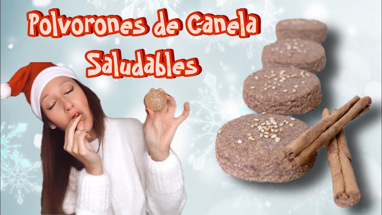 ¡POLVORONES DE CANELA SALUDABLES CON UN SABOR INCREÍBLE! APTO PARA VEGANOS Y SIN AZÚCAR