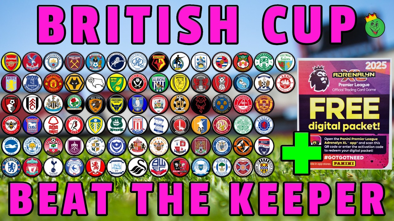British Football Cup marble race - Beat The Keeper