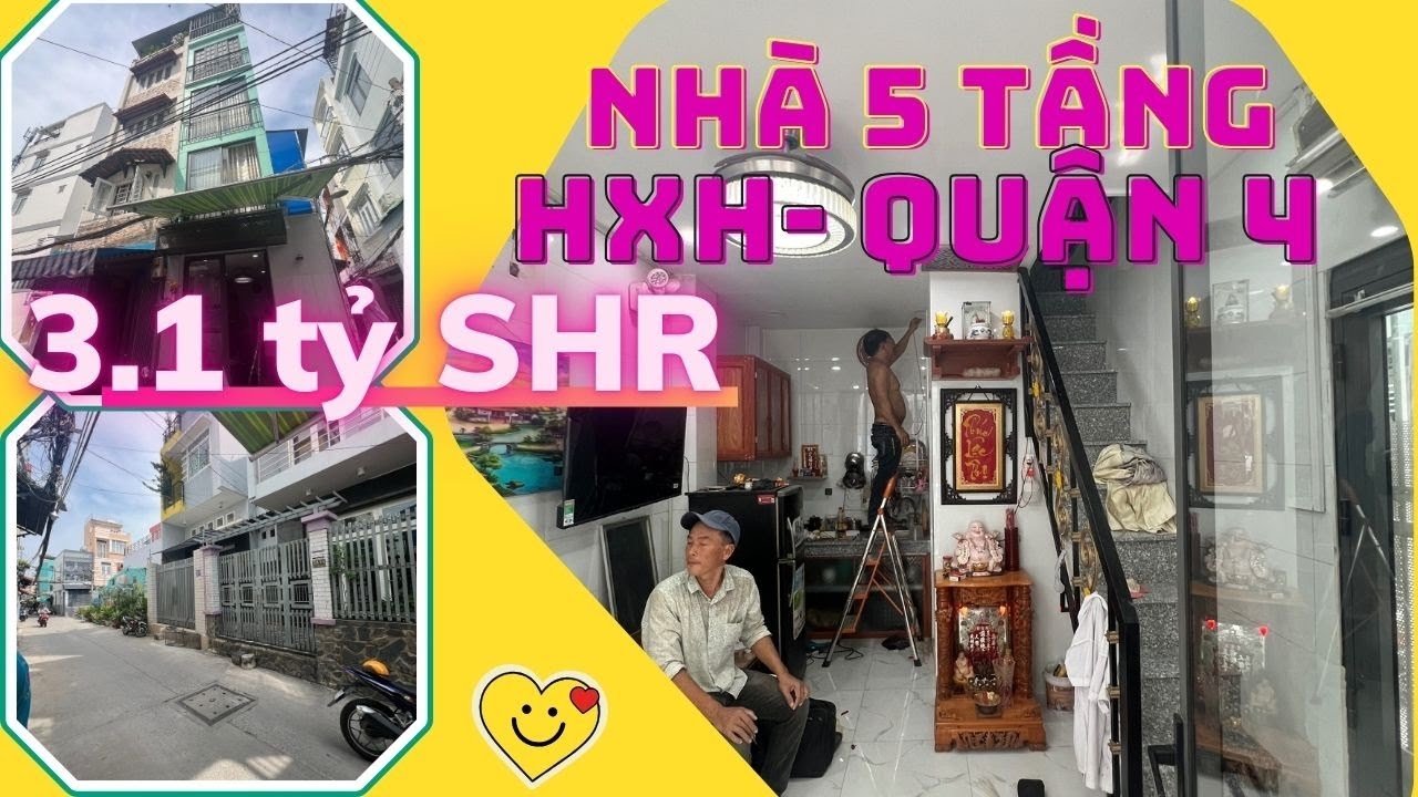 Quận 4 I Nhà 5 Tầng - HXH Đoàn Văn Bơ Chỉ 3.1 Tỷ I Thiên Hưng land