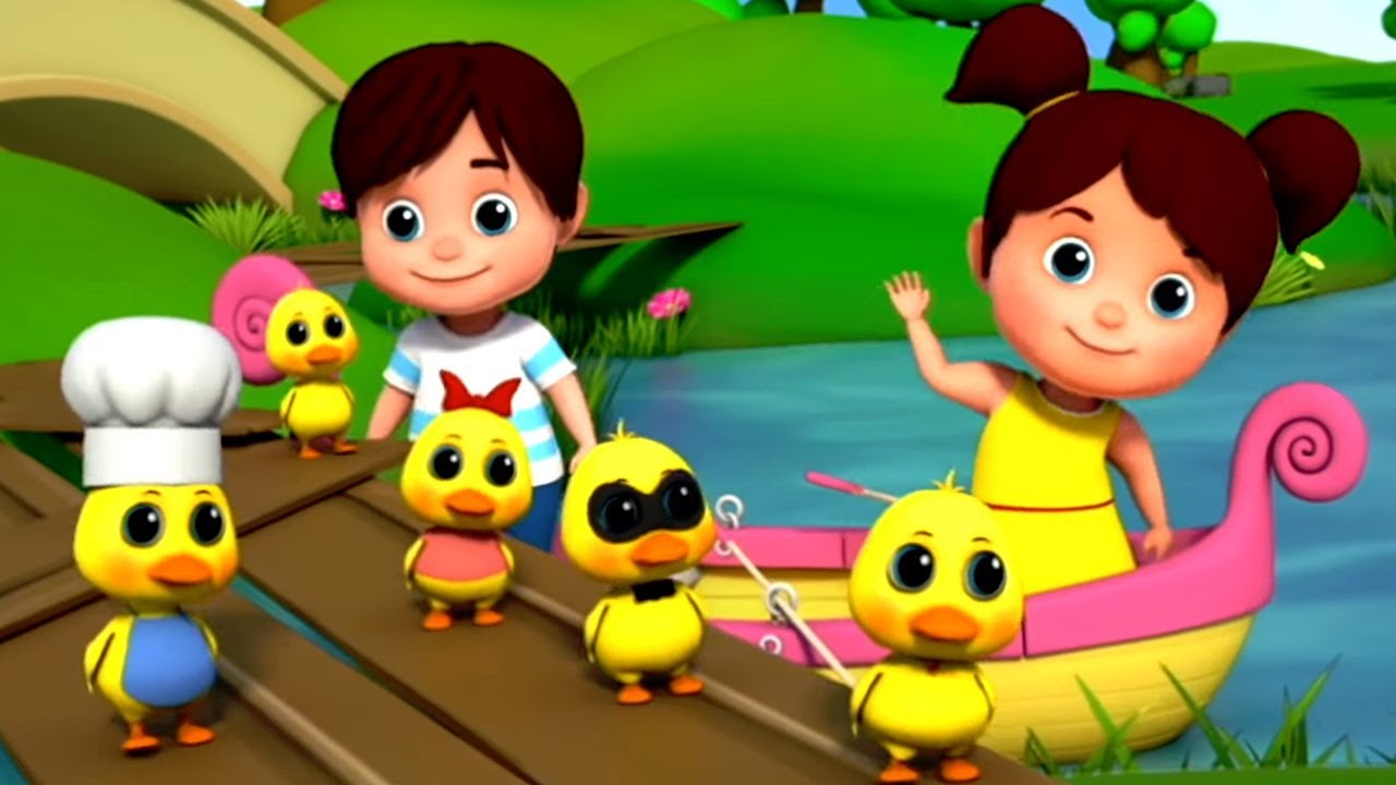 cinque piccole anatre | anatre rime per bambini | Five Little Ducks | Nursery Rhymes And Songs