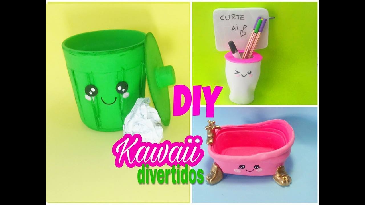 DIY Kawaii 6 ideias com material reciclado feat Isabelle Verona