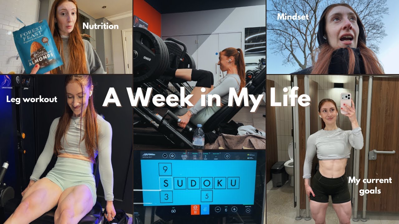 WEEKLY VLOG | How I simplify nutrition, leg workout, mindset shifts for getting sh*t done, my goals