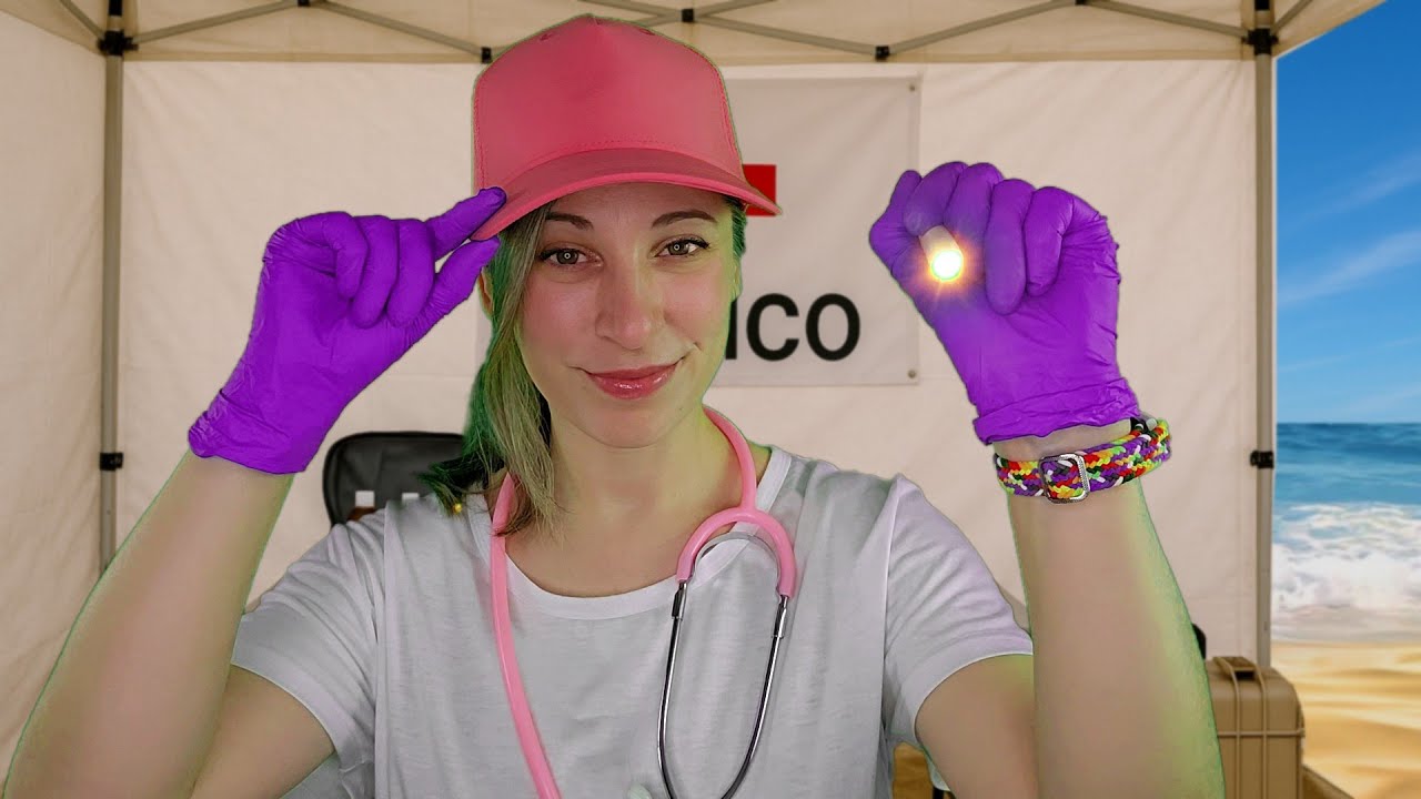 Tu Doctora en la Playa 🩺✨ | ASMR Roleplay Muy Realista